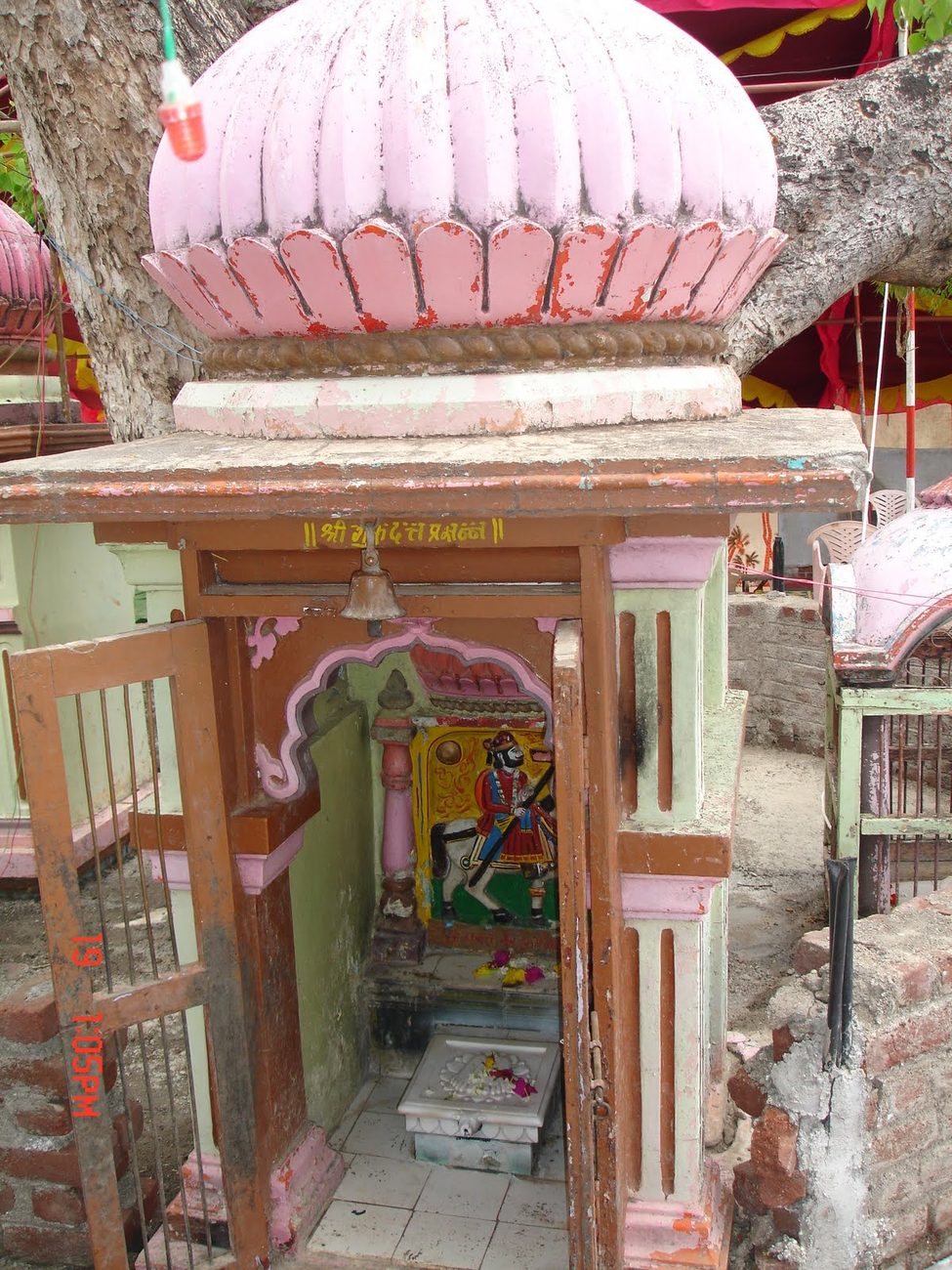 Old shrine nestled under the sacred trees
